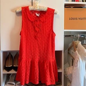 BRAND NEW Urban Outfitters Red Peplum with Buttons
